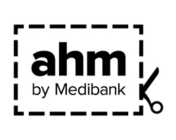 ahm by Medibank coupon-style logo at Mambourin Doctors.
